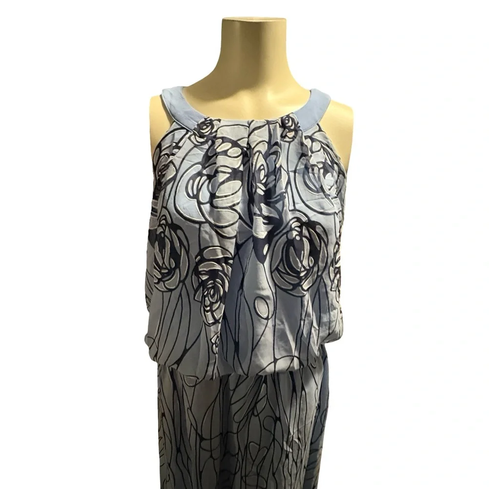 size 16 Robbie Bee Black and White Floral Maxi Dress NWT - Picture 3 of 11